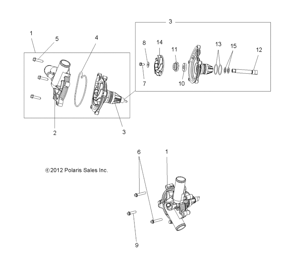 Engine cooling waterpump - r15rua87_e87_yaa_zac all options