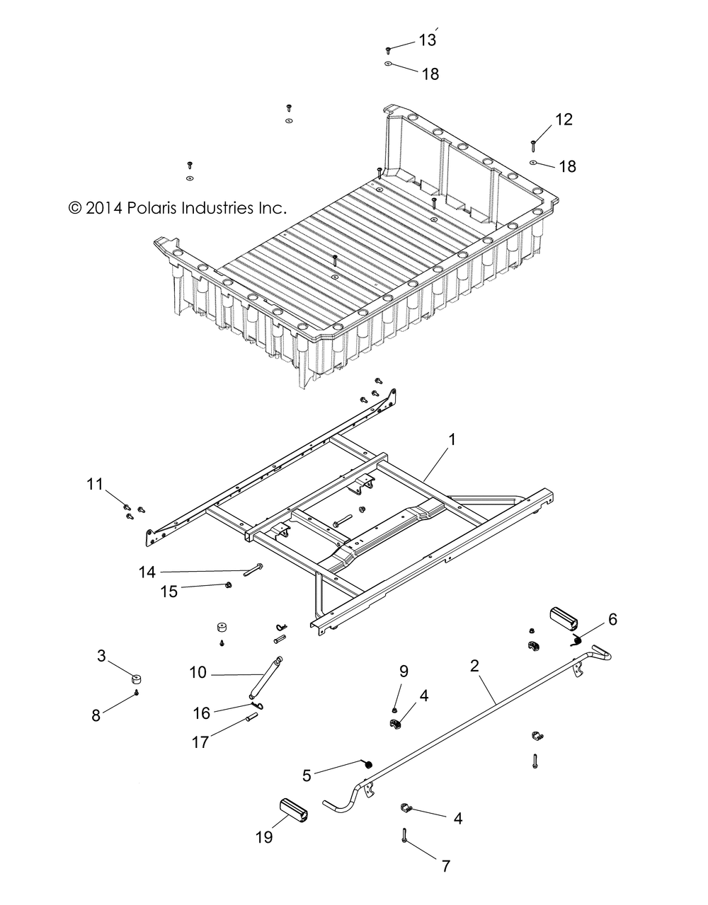 Body box mounting and latch - r15rua87_e87_yaa_zac all options