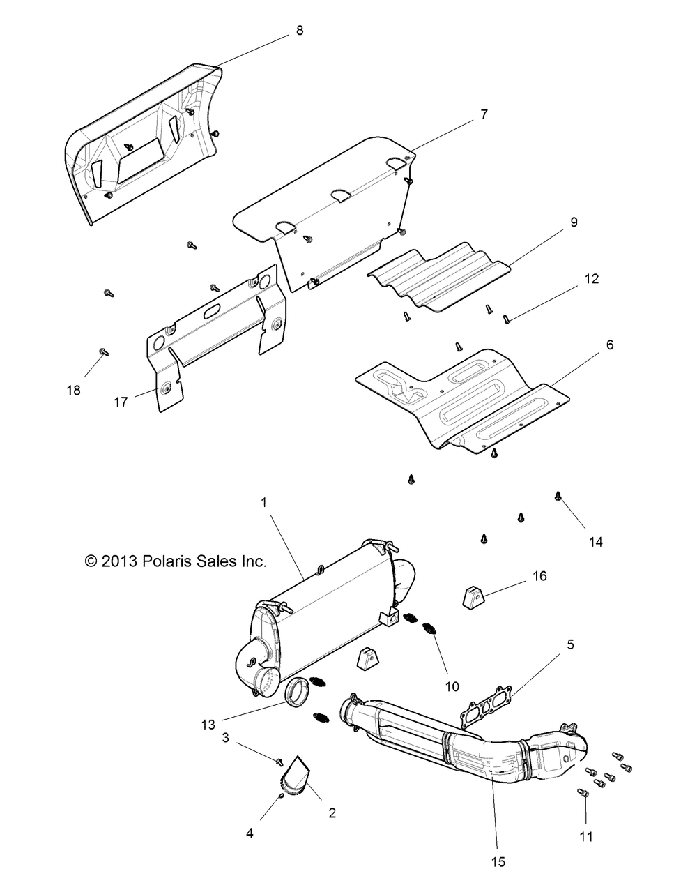 Engine exhaust system - z14st1eam_eaw_eak_ean_efw