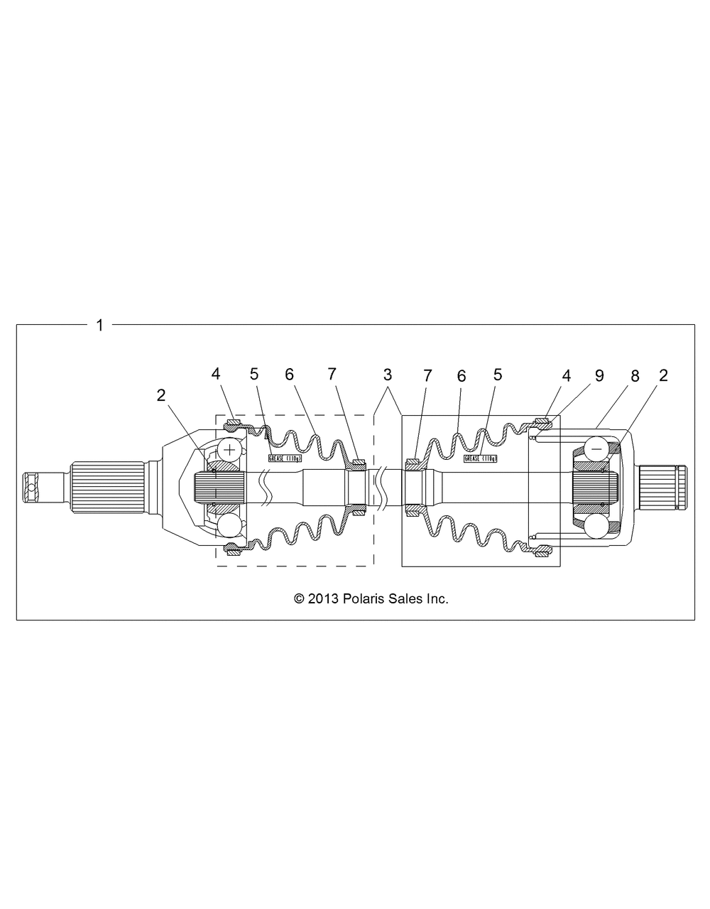 Drive train rear half shaft - z14st1eam_eaw_eak_ean_efw