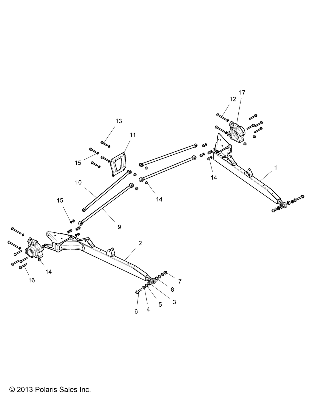 Suspension rear control arms - z14st1eam_eaw_eak_ean_efw