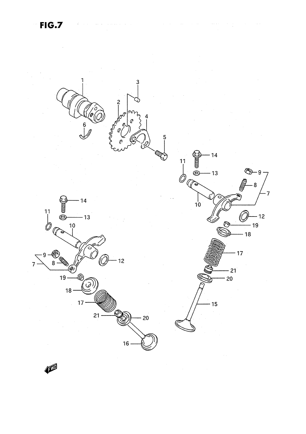 Cam shaft - valve