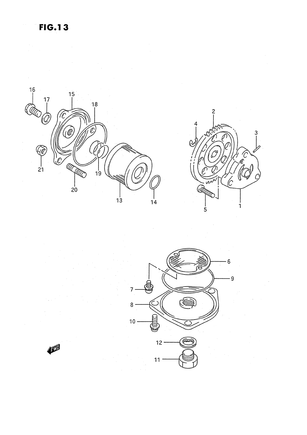 Oil pump - fuel pump