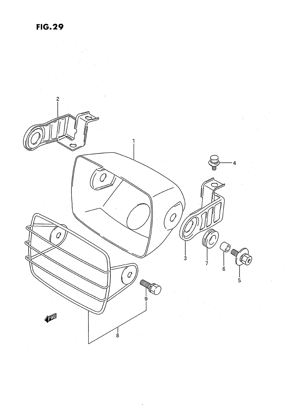 Headlamp housing