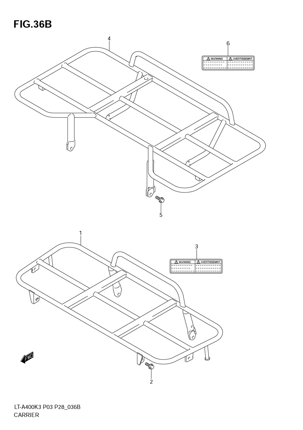 Carrier (model k4_k5_k6_k7)