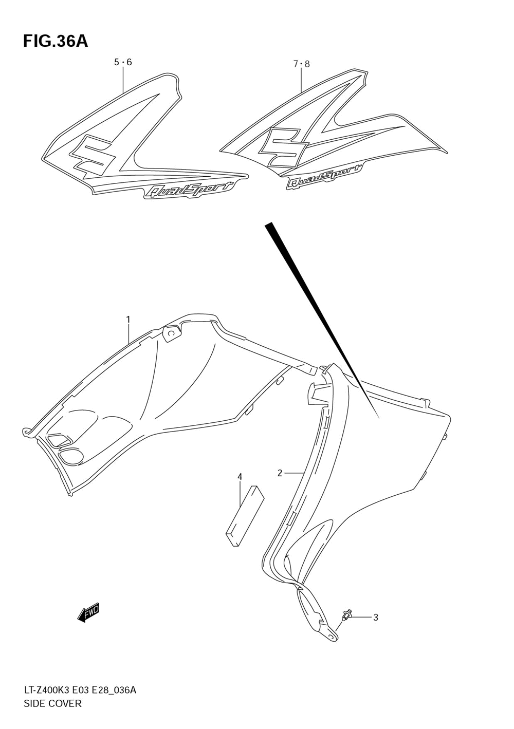 Side cover (model k5_k6)