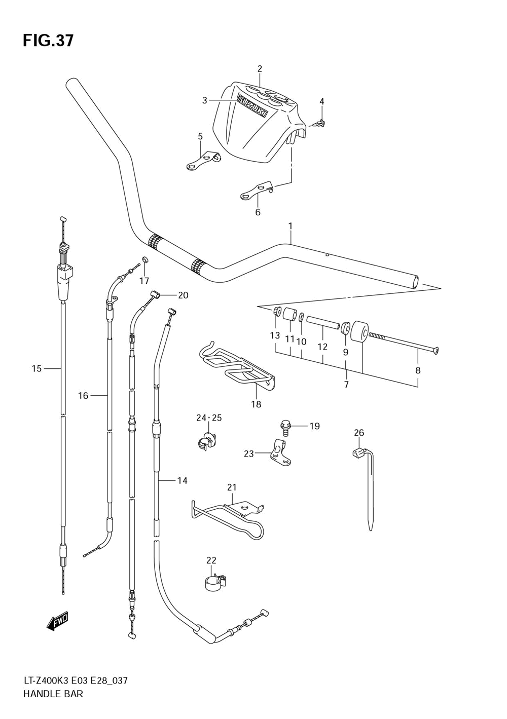 Handlebar (model k3_k4)