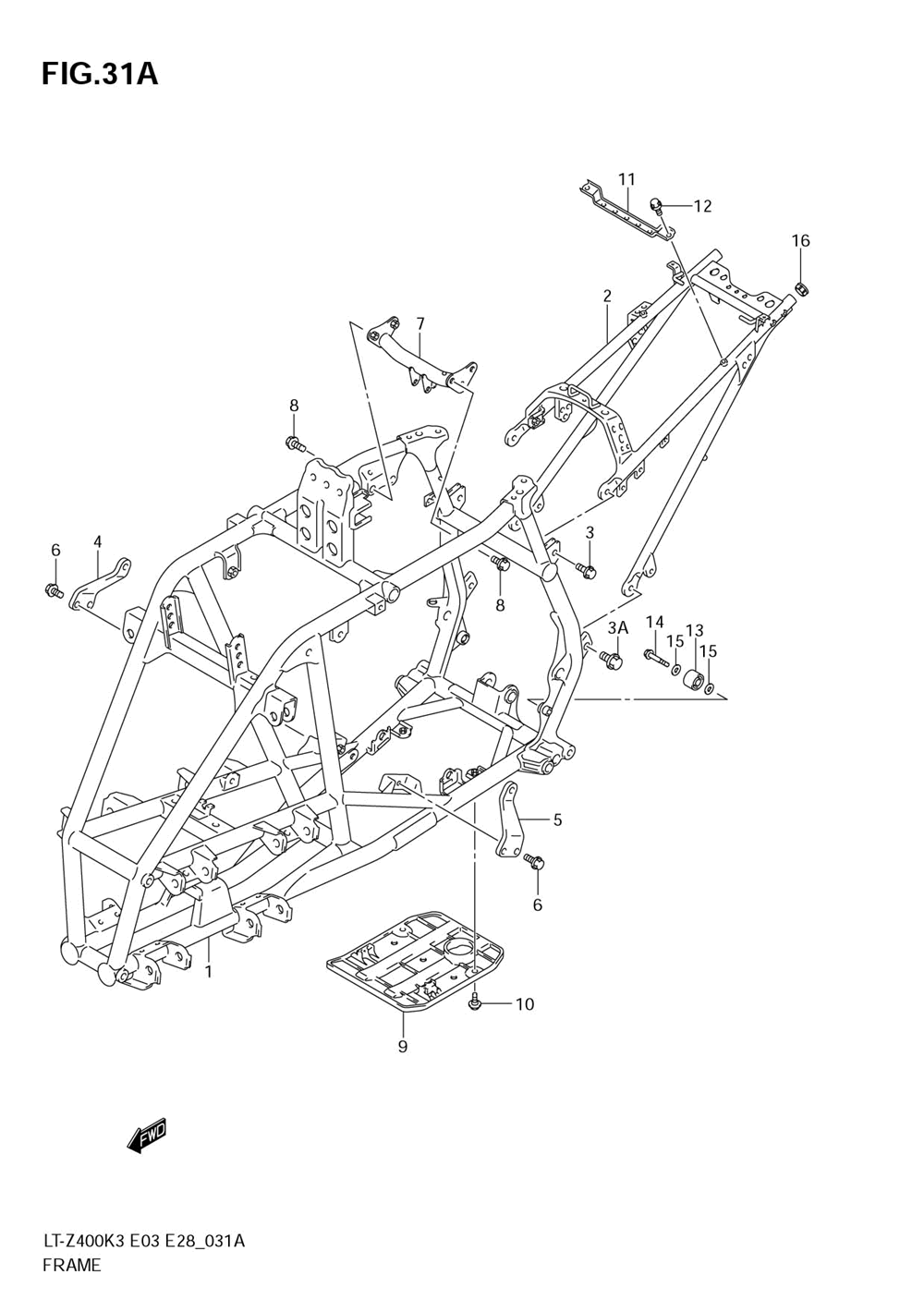 Frame (model k5_k6_k7)