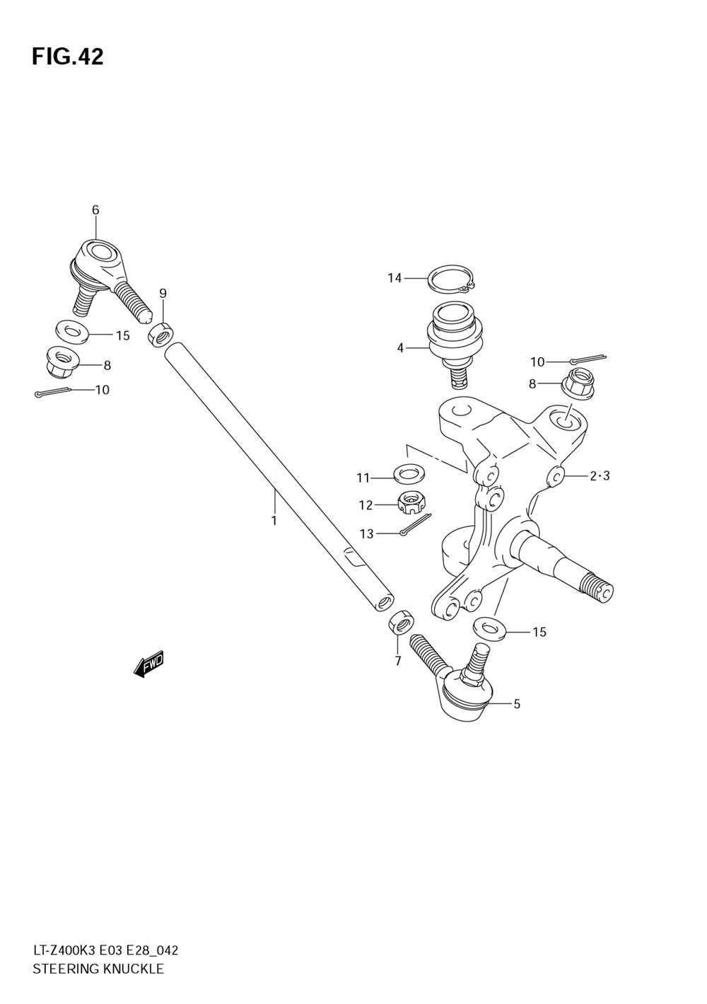 Steering knuckle (model k3_k4)