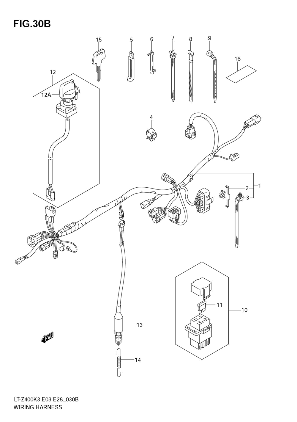 Wiring harness (model k5_k6_k7)