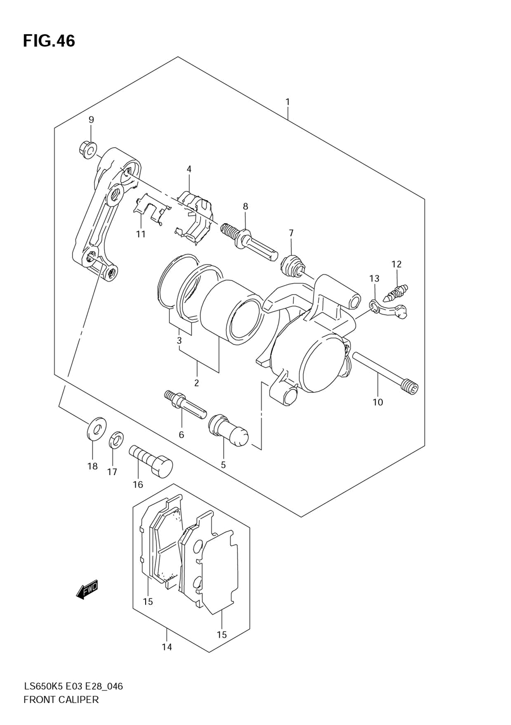 Front caliper