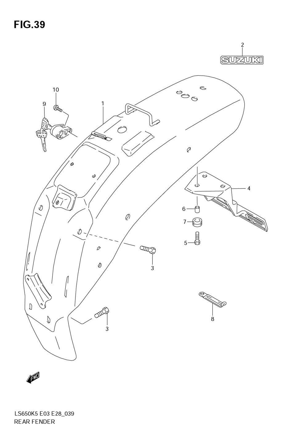 Rear fender