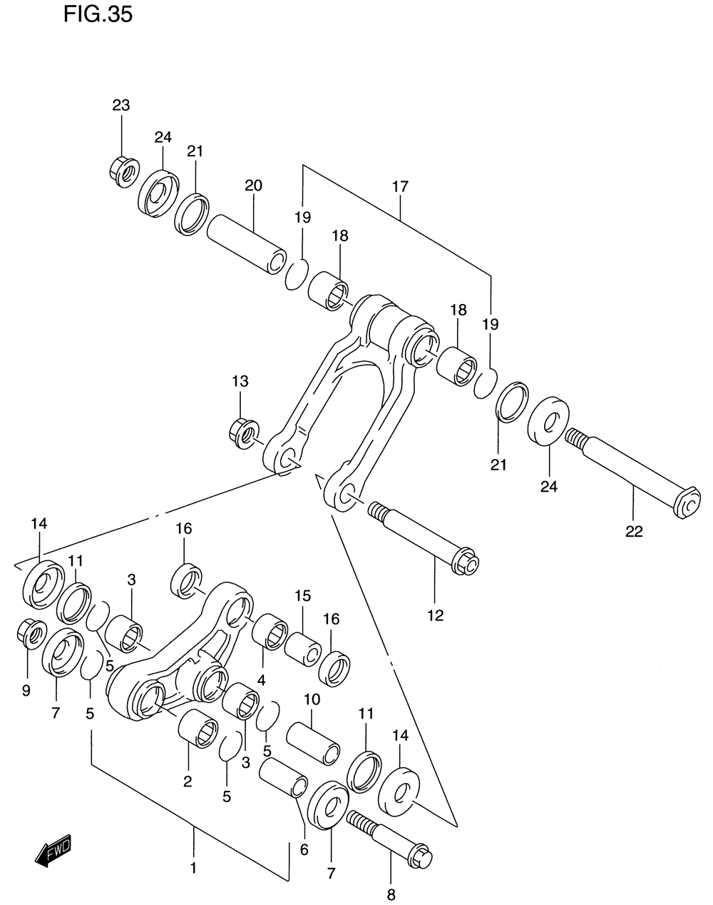 Rear cushion lever (model t_v)