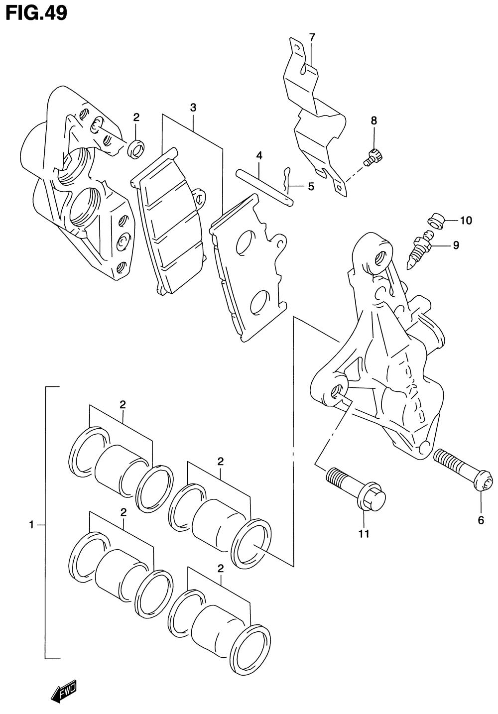 Front calipers