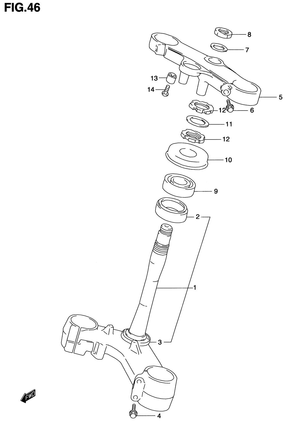 Steering stem (model v)