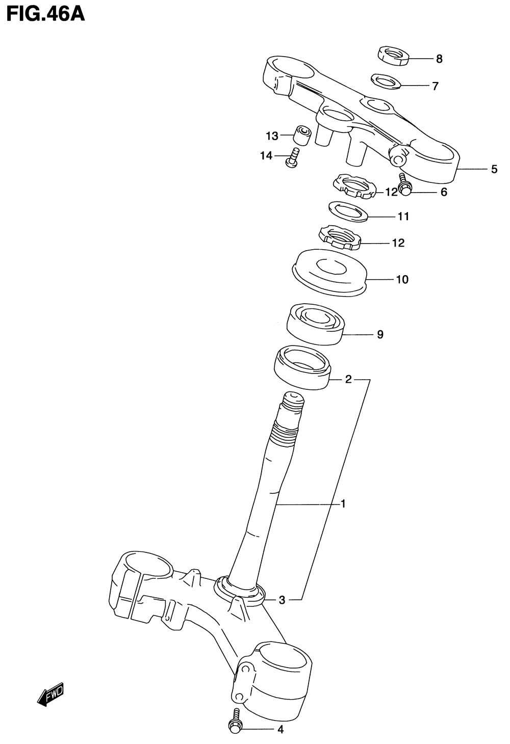 Steering stem (model w_x_y_k1)