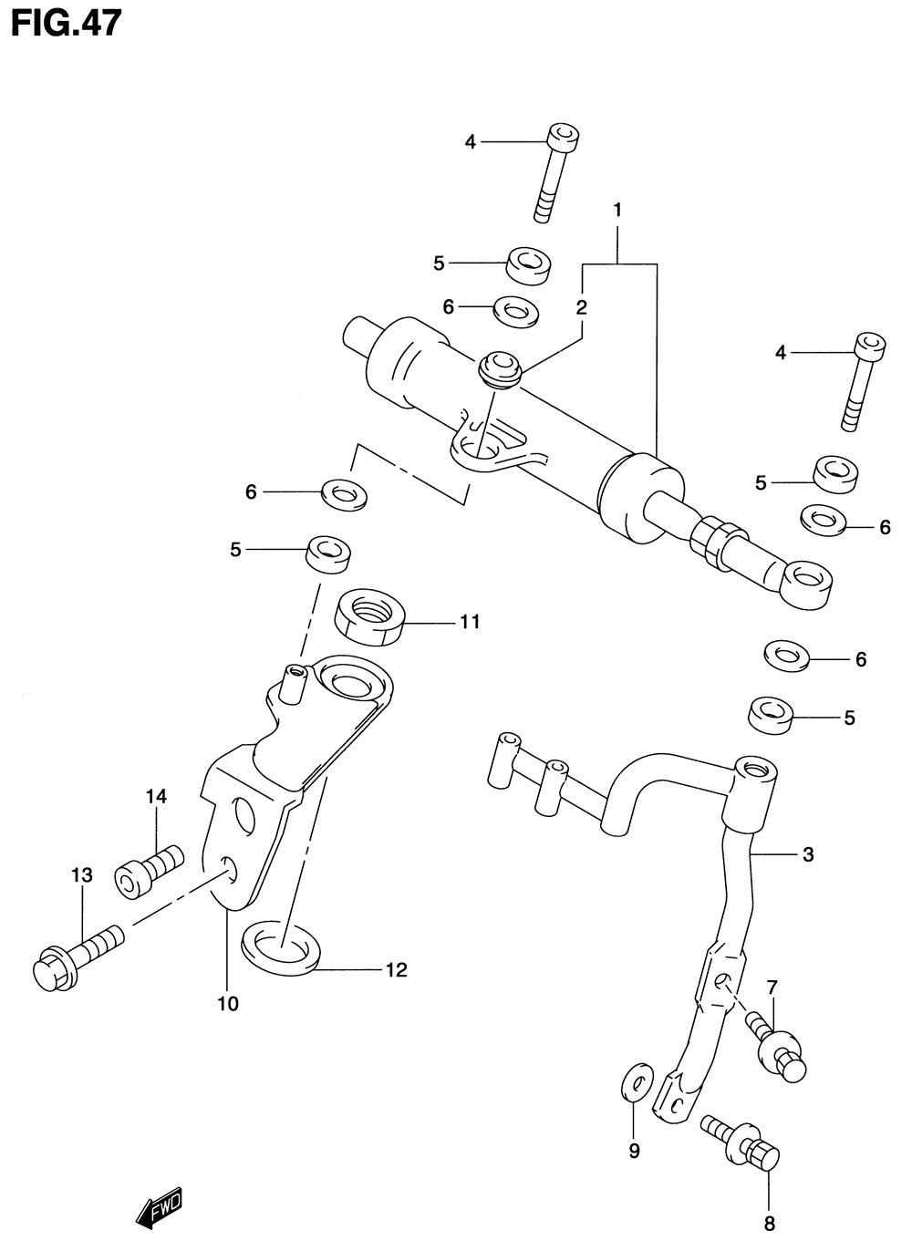 Steering damper (model v)