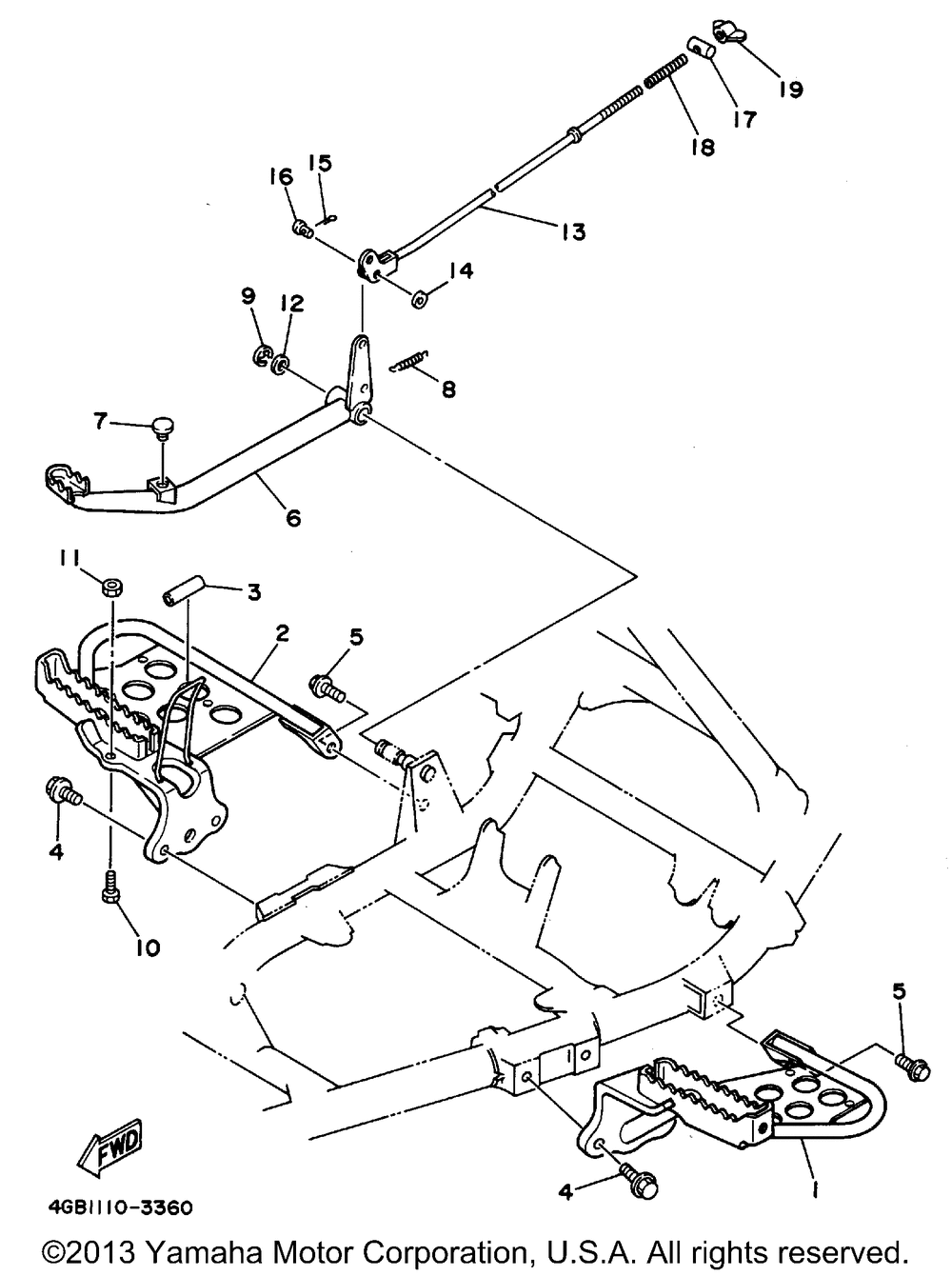 Stand - footrest