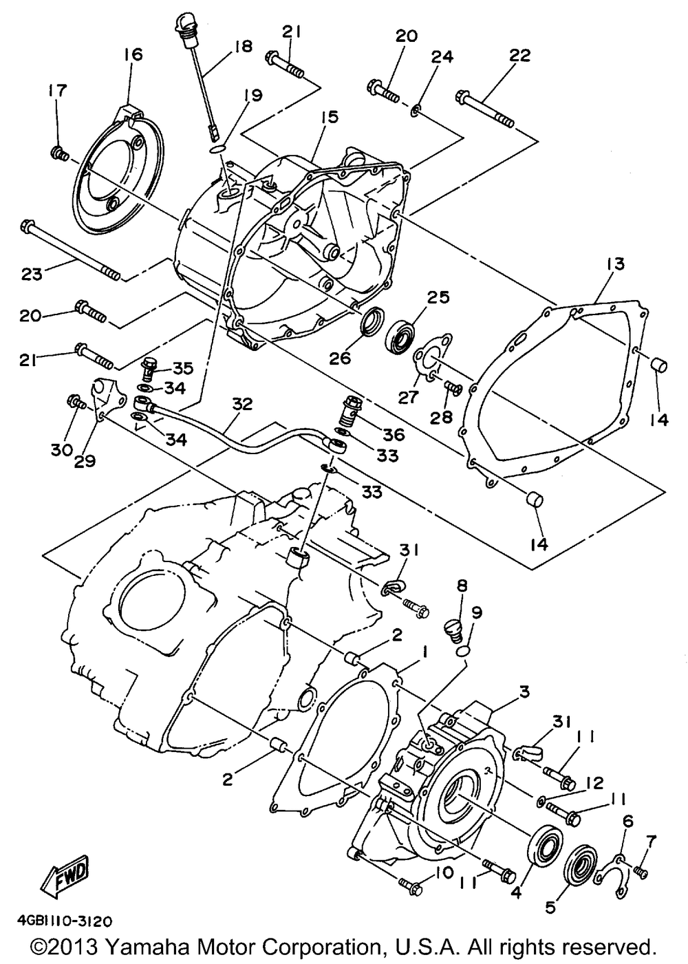 Crankcase cover 1