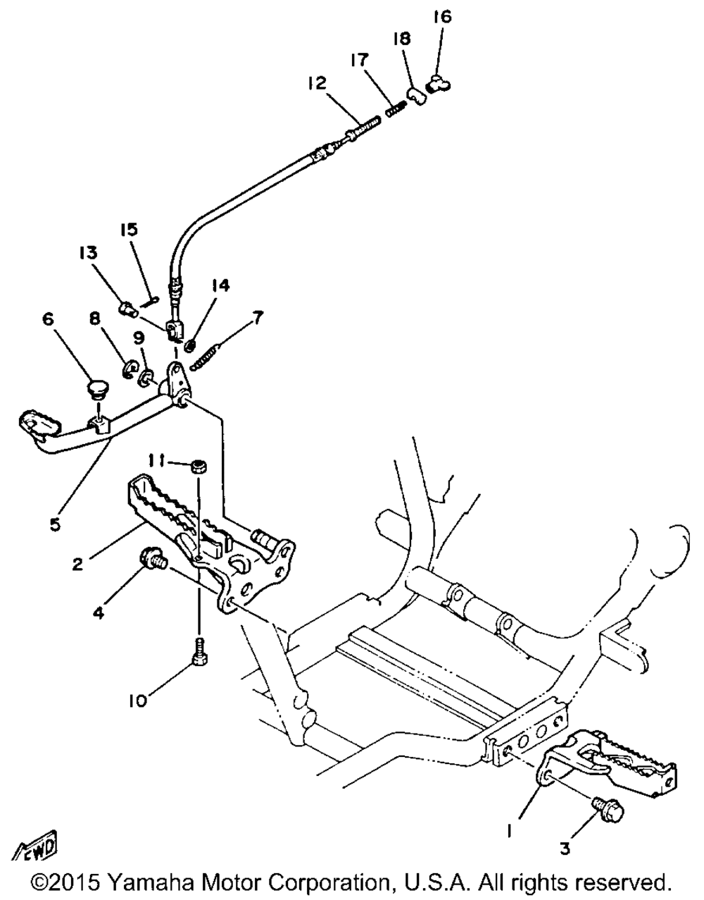 Stand footrest