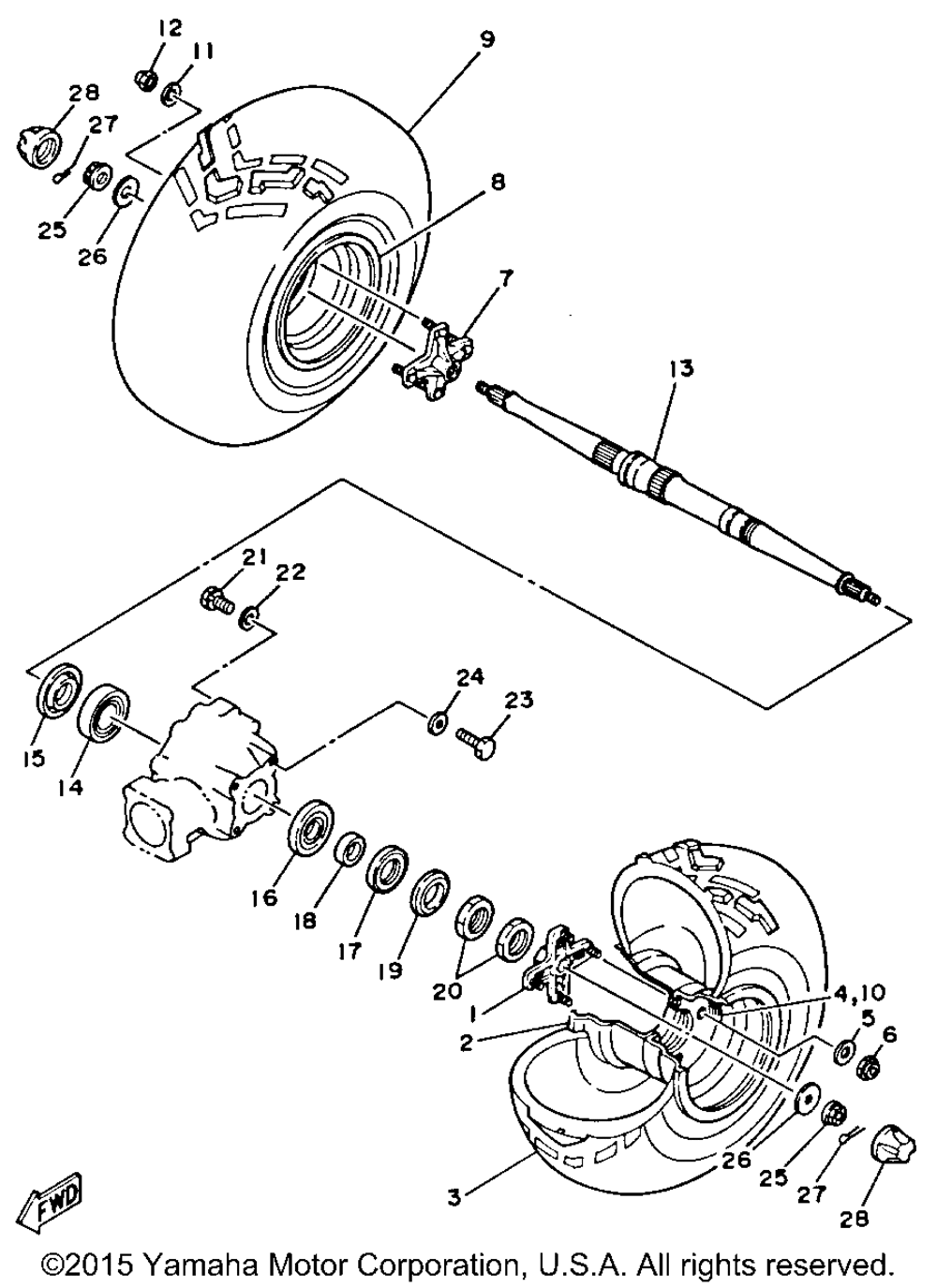 Rear wheel