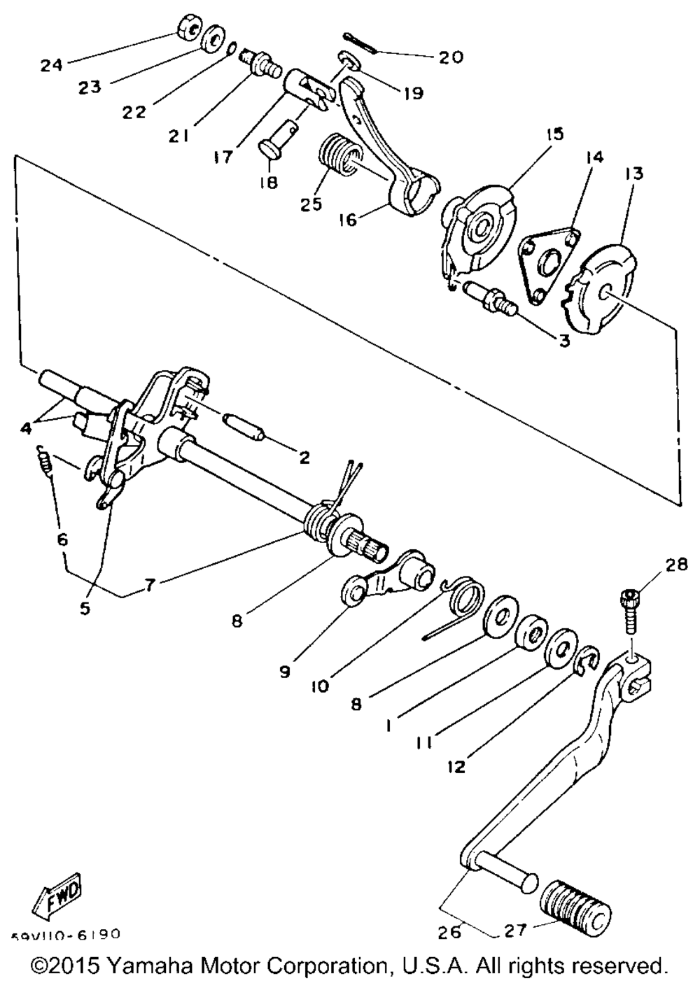 Shift shaft