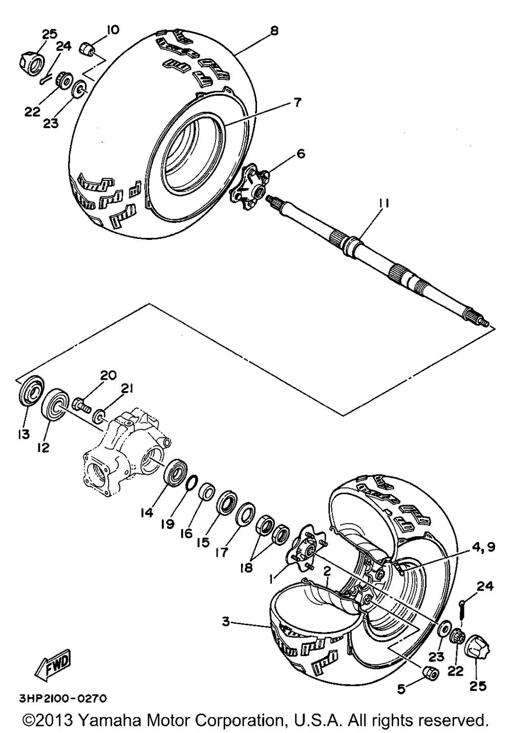 Rear wheel