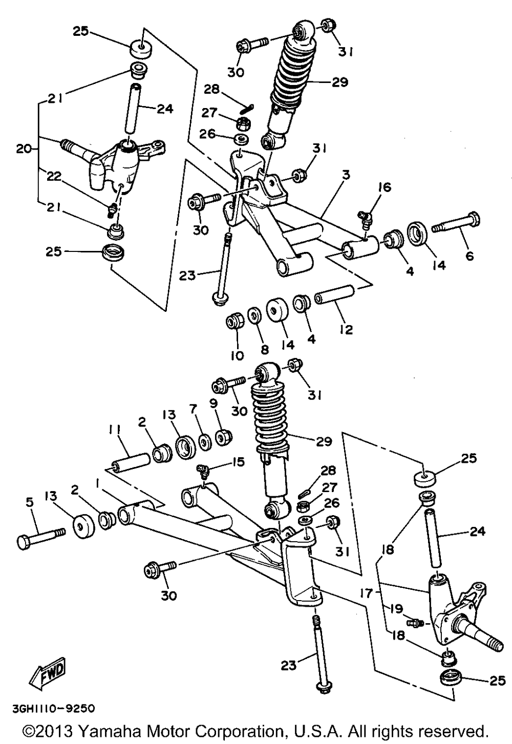 Front suspension - wheel