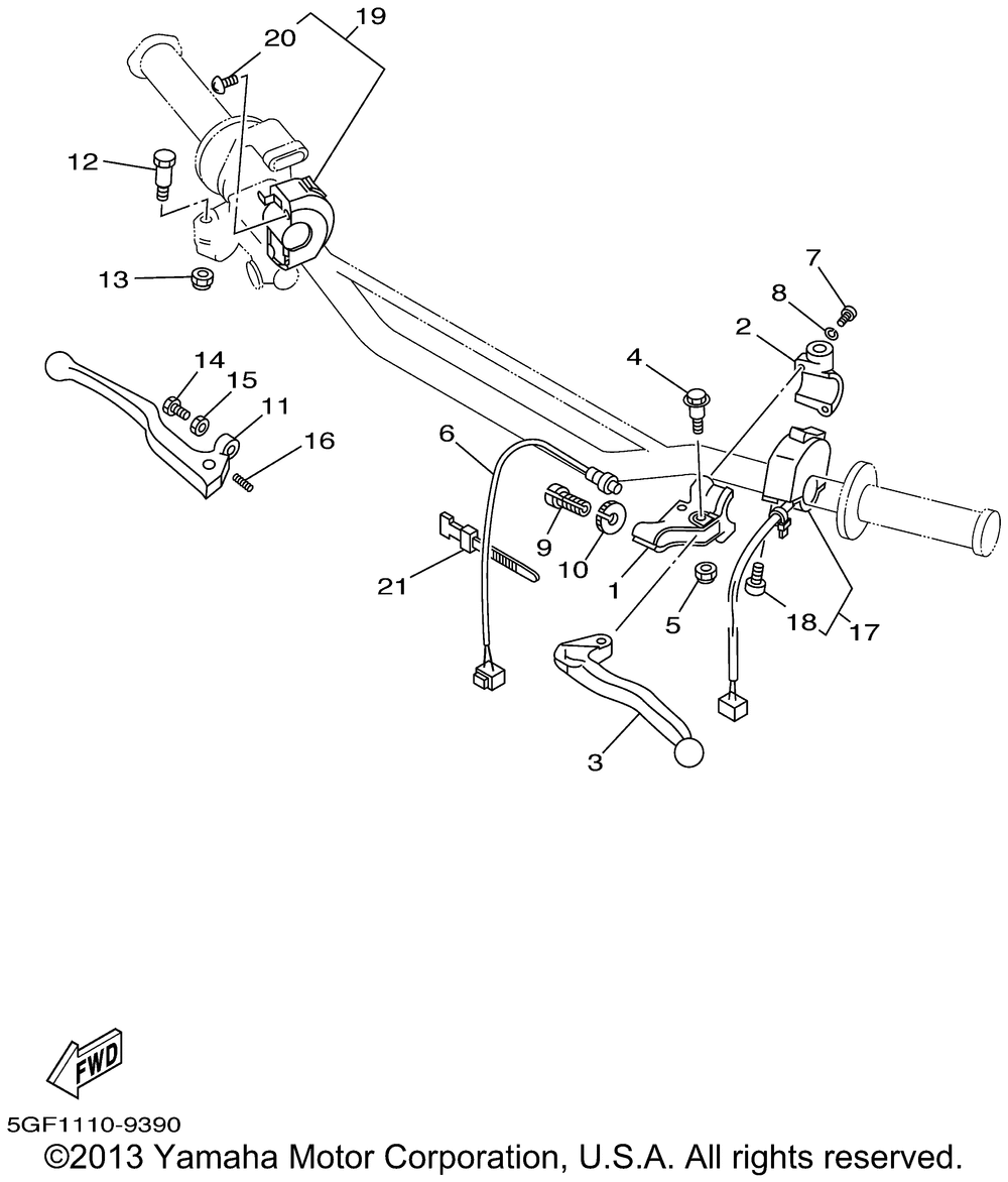 Handle switch lever