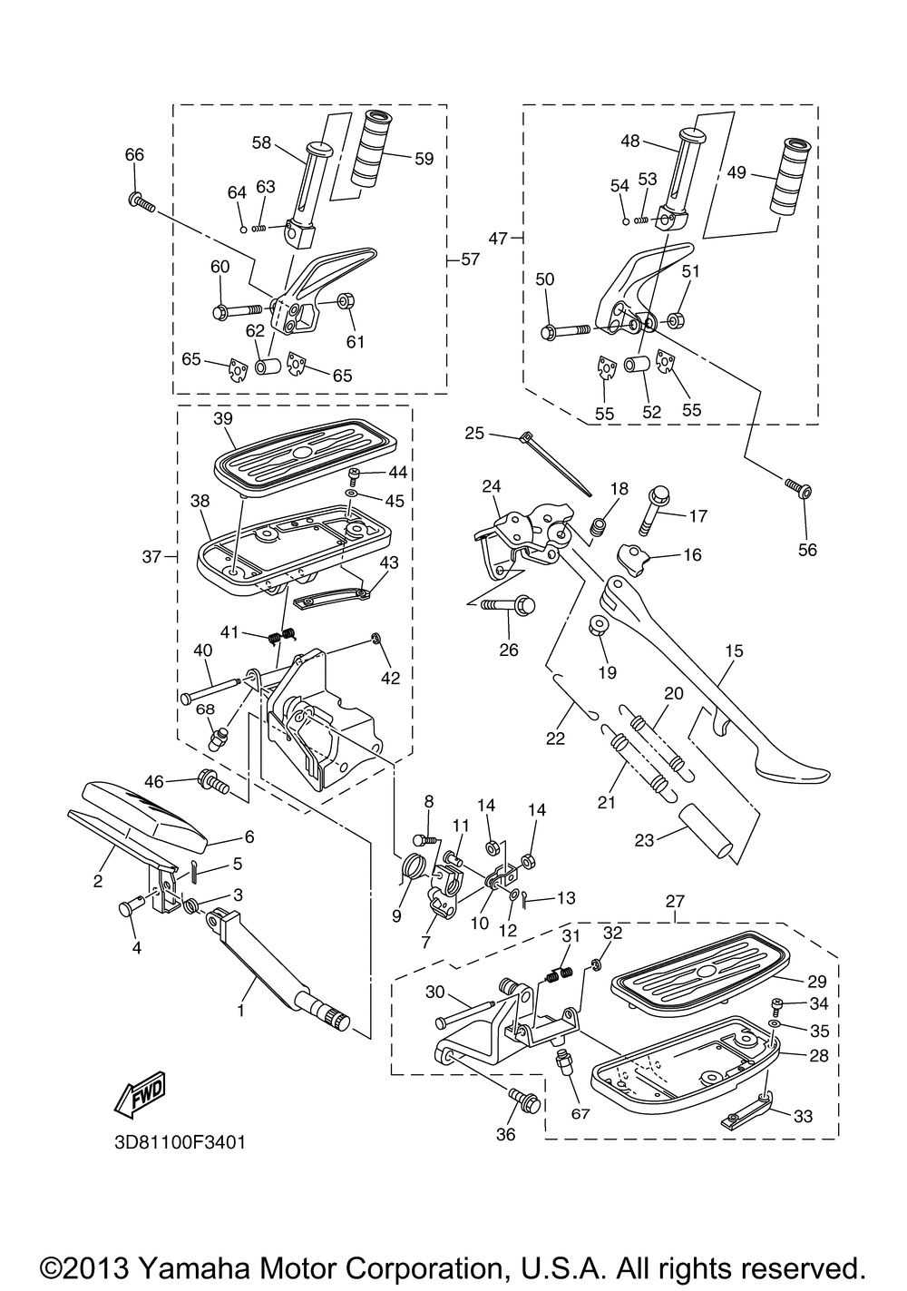 Stand footrest