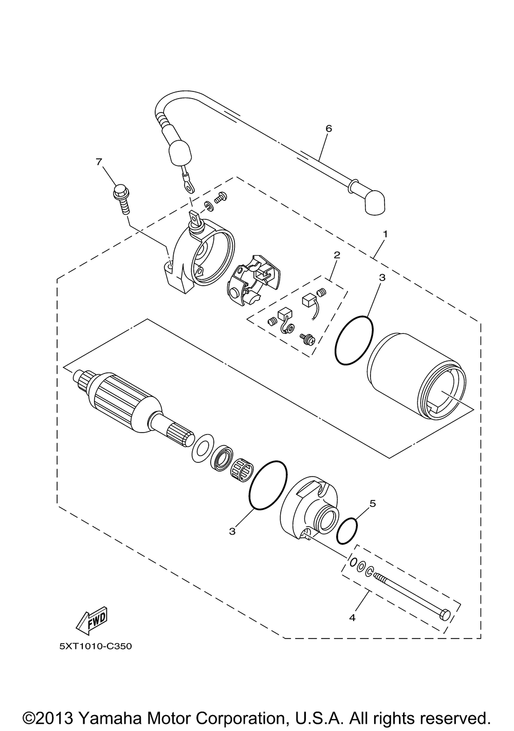 Starting motor