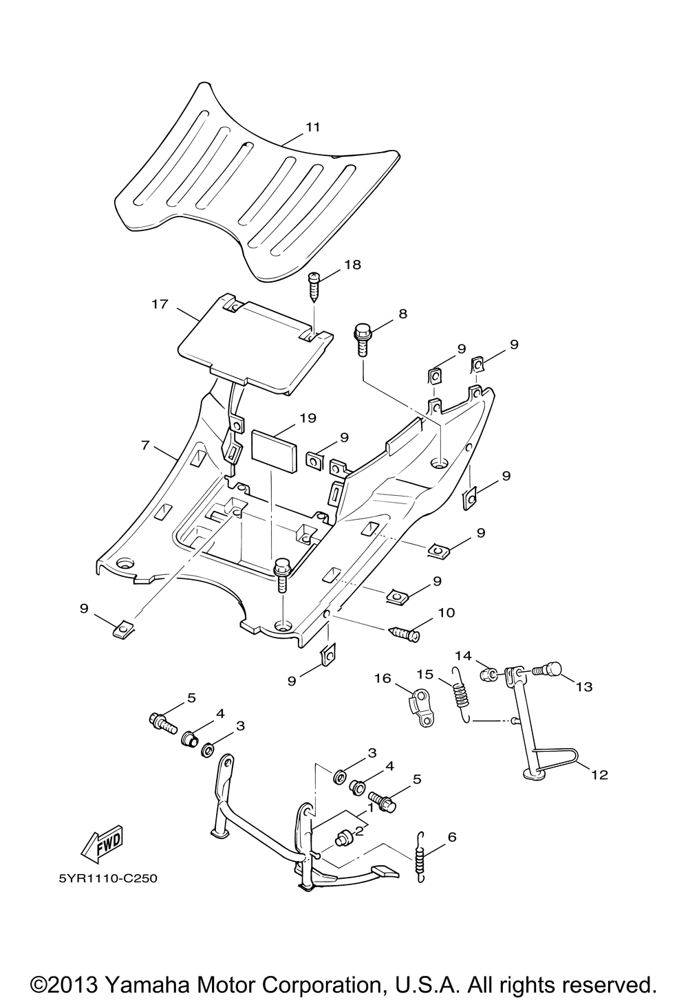 Stand footrest