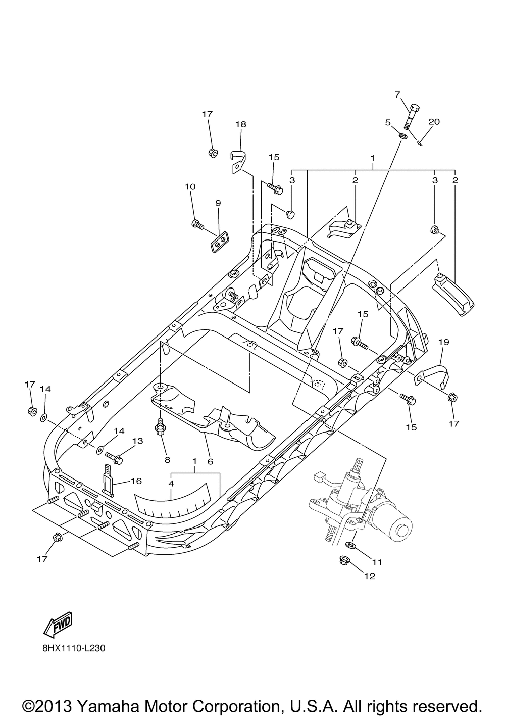 Steering gate