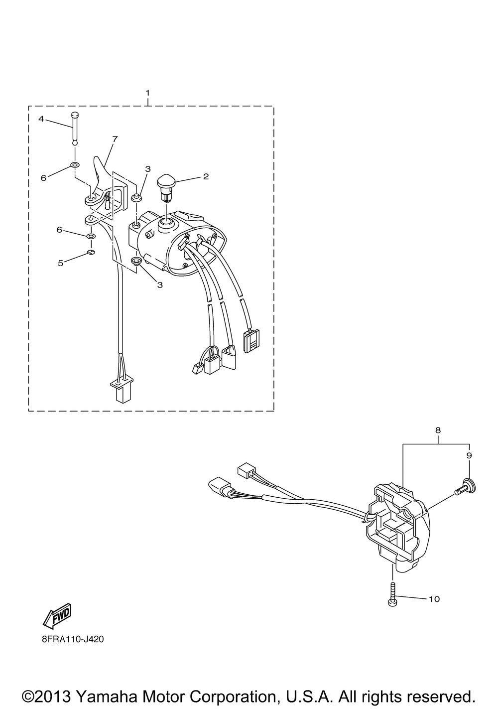 Handle switch lever