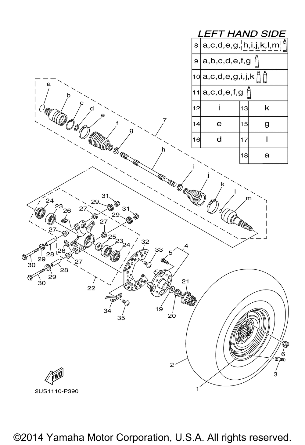 Rear wheel