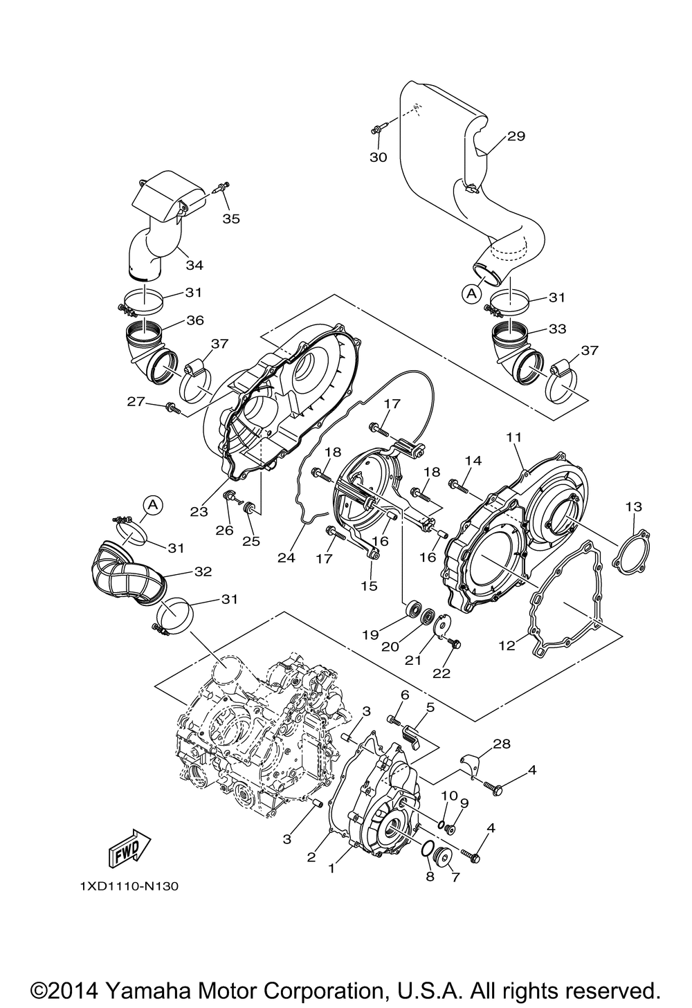 Crankcase cover 1