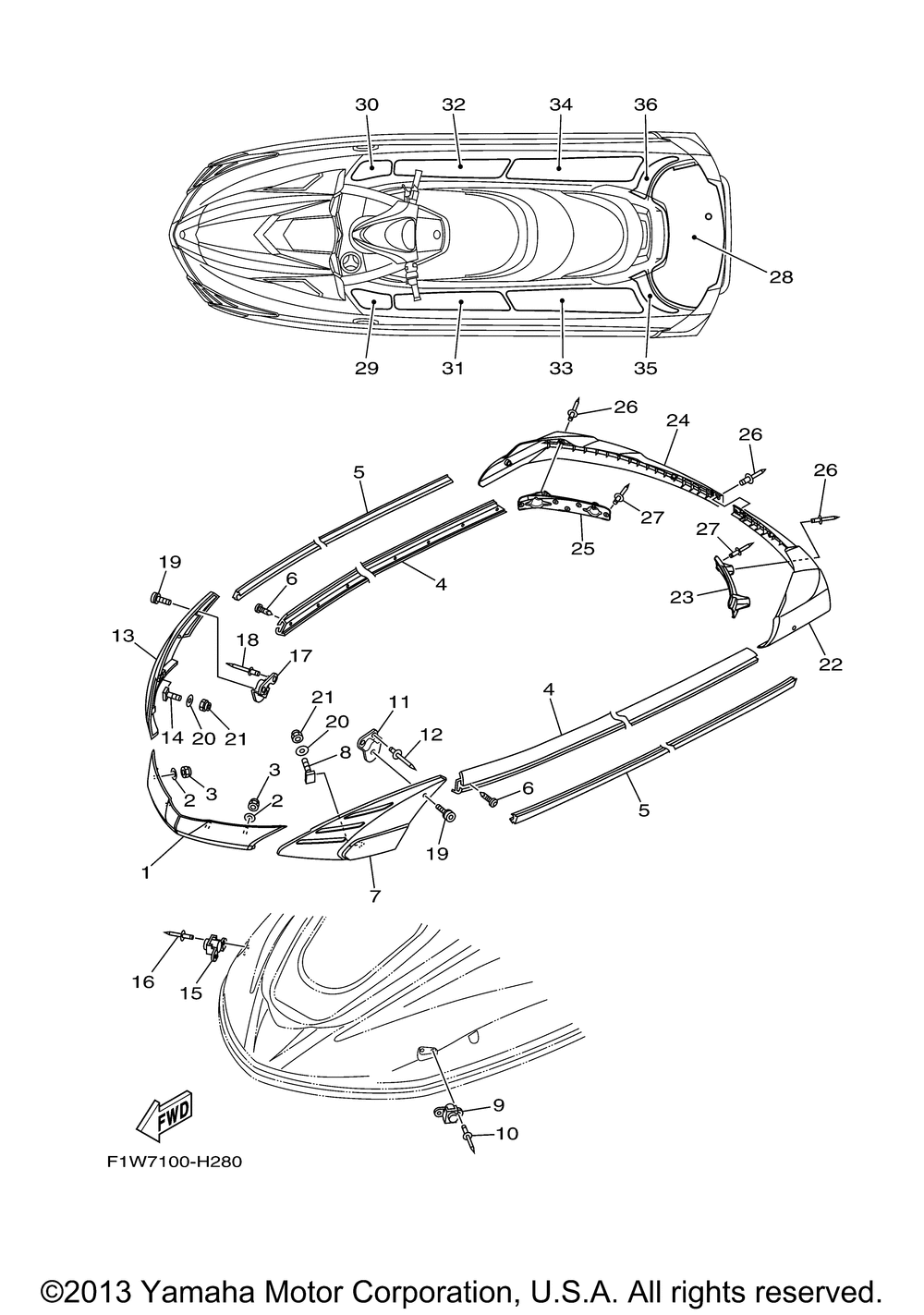 Gunwale mat