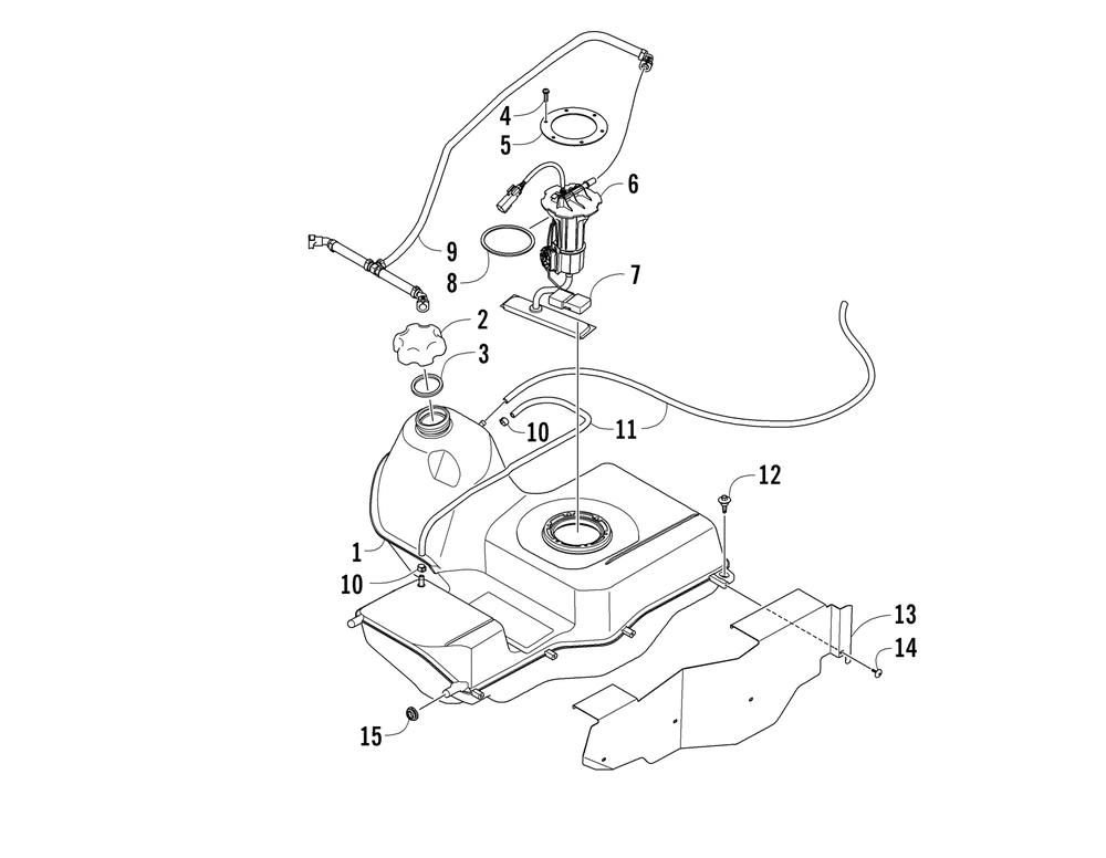 Gas tank assembly