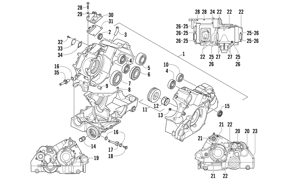 Crankcase assembly