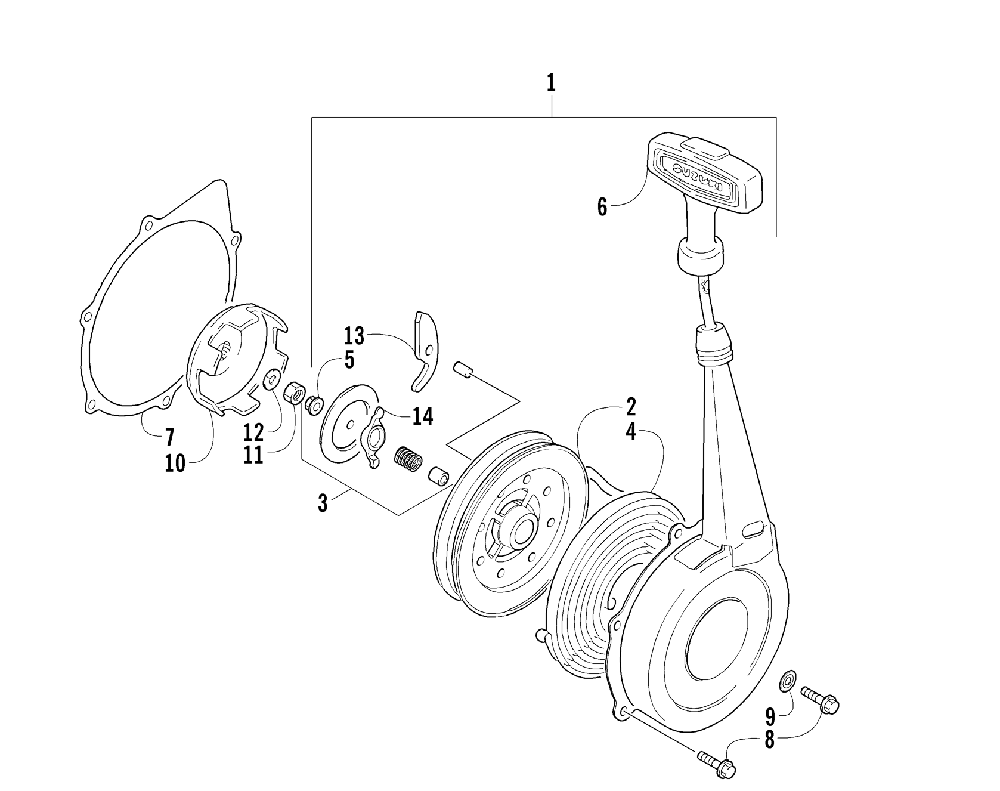 Recoil starter assembly