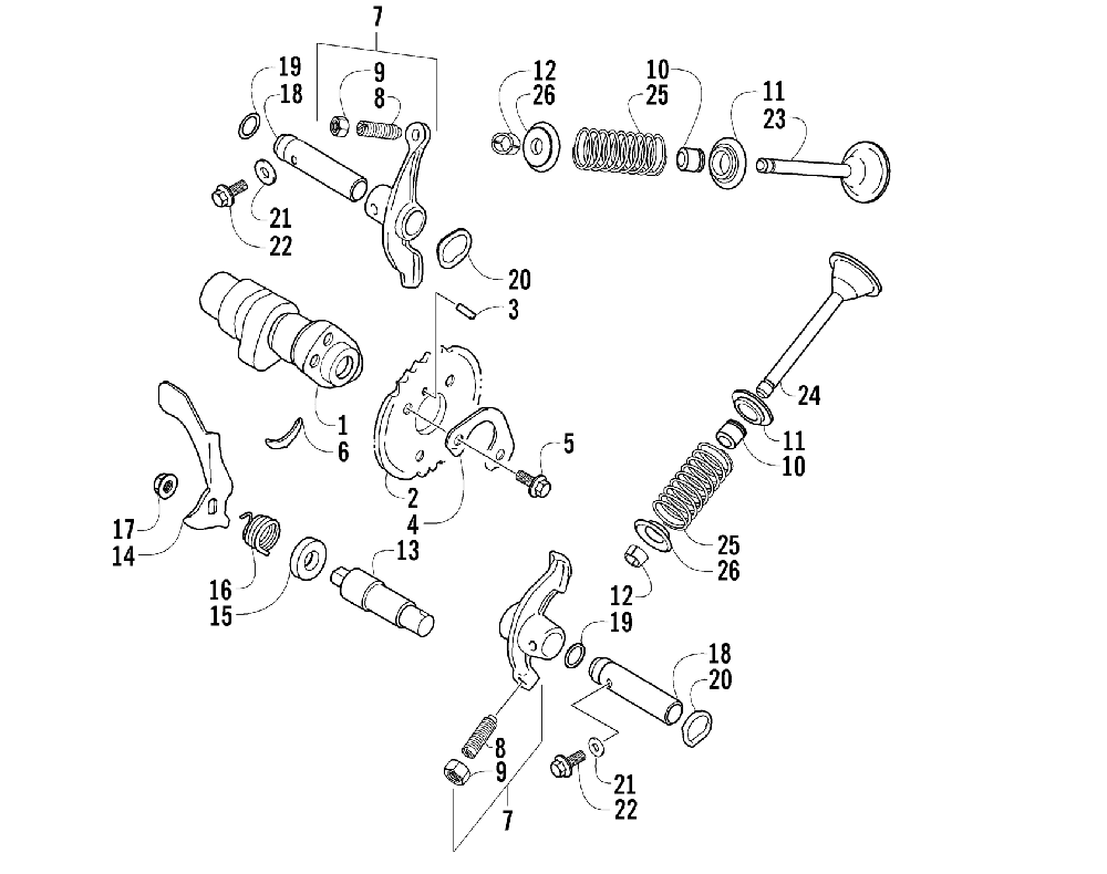 Camshaft_valve assembly