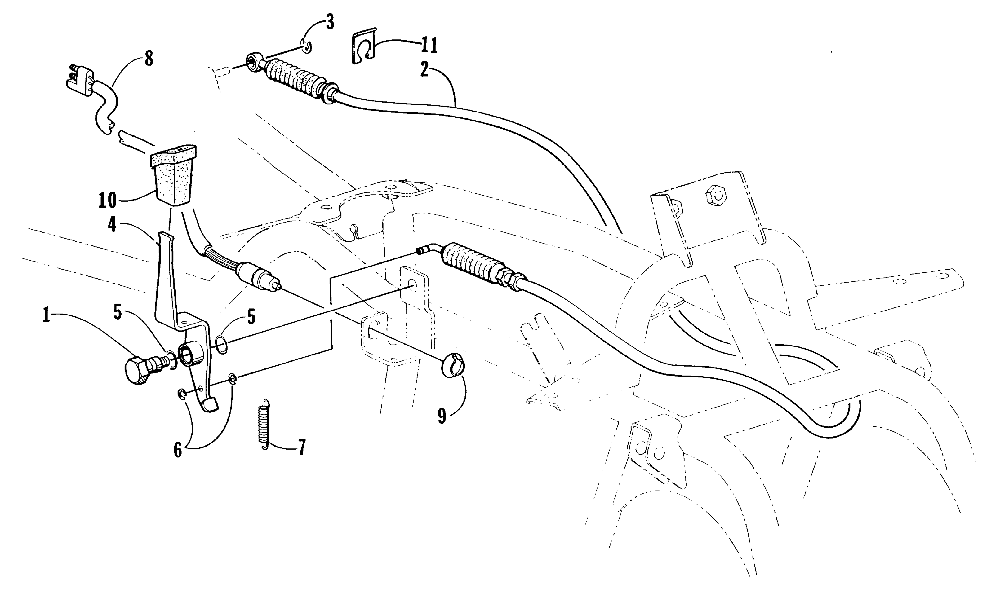 Reverse shift lever assembly