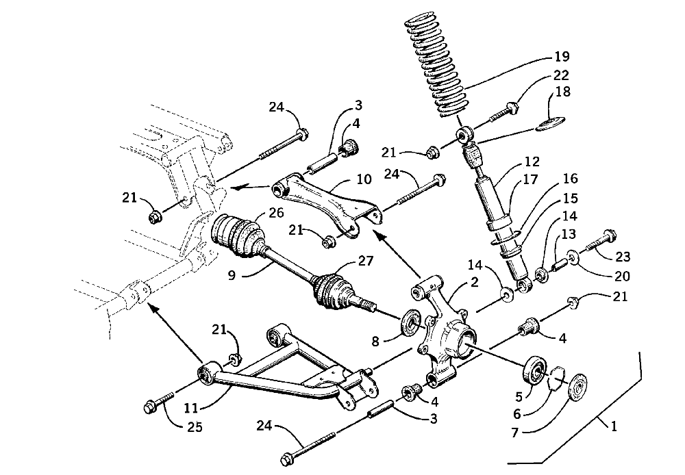 Rear suspension assembly