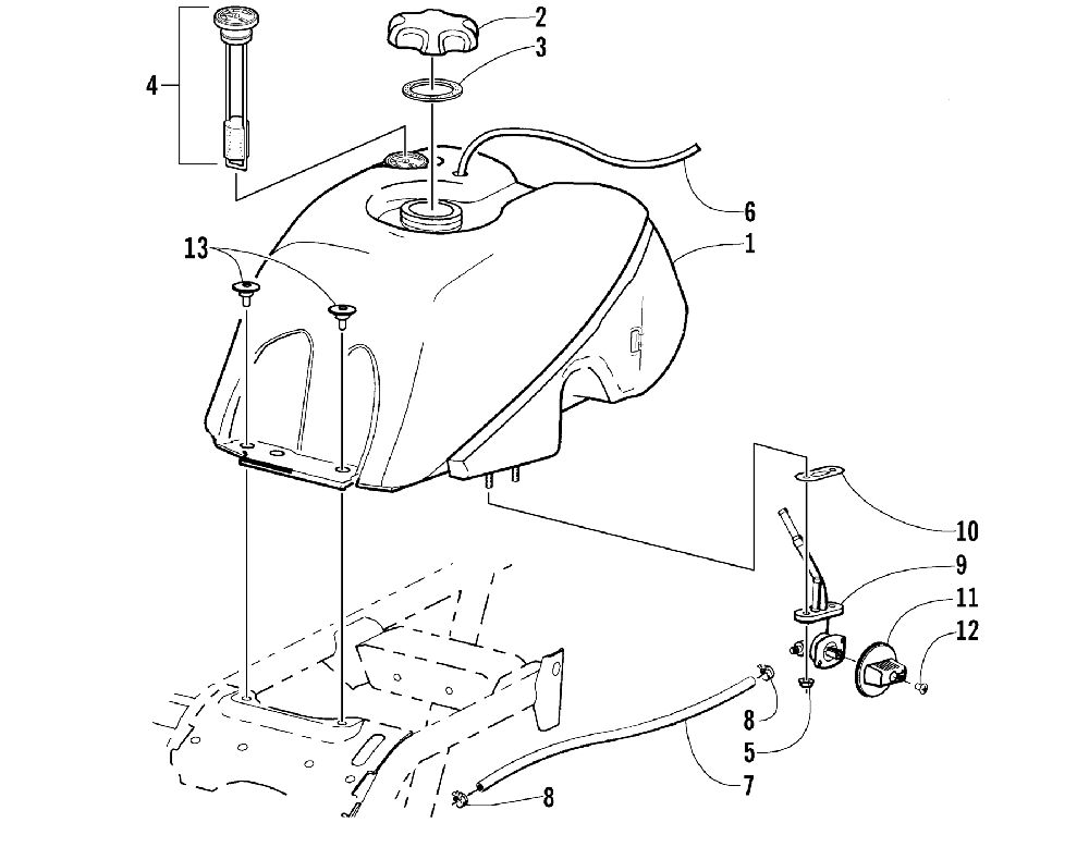 Gas tank assembly