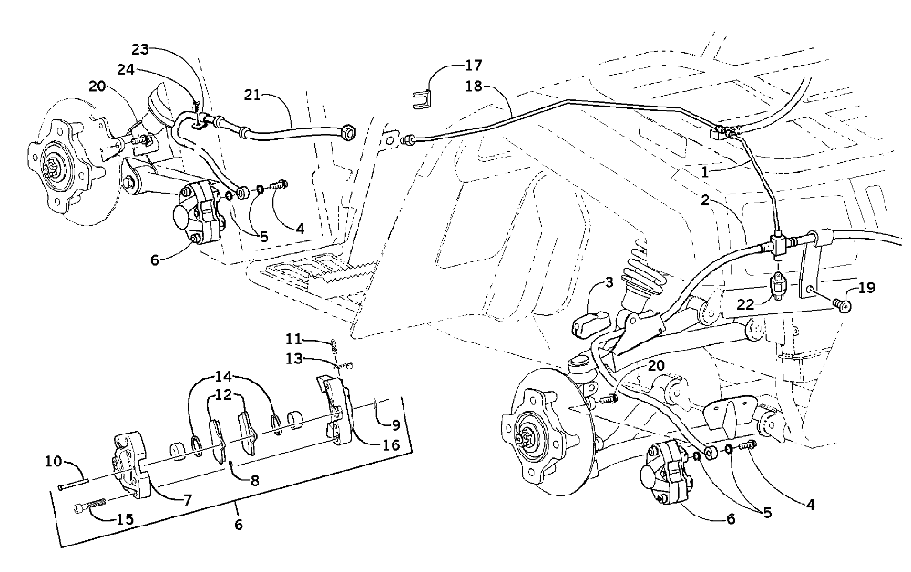 Hydraulic brake assembly