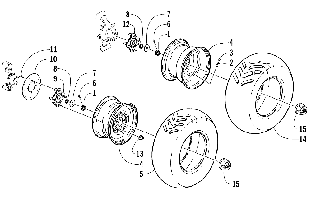 Wheel and tire assembly