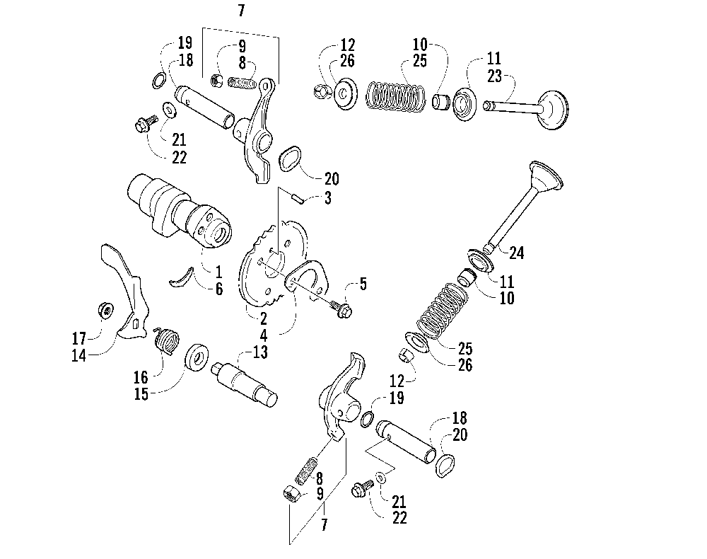 Camshaft_valve assembly