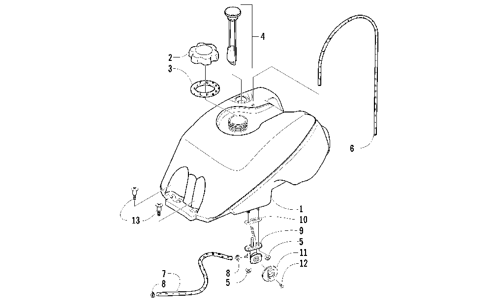 Gas tank assembly