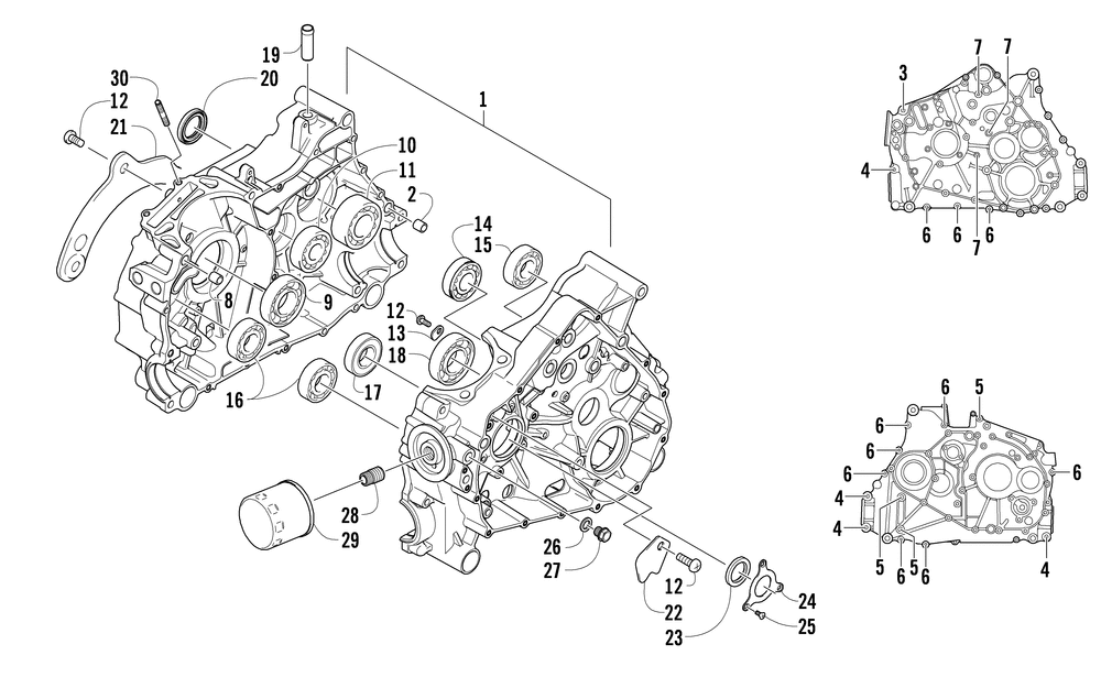 Crankcase assembly