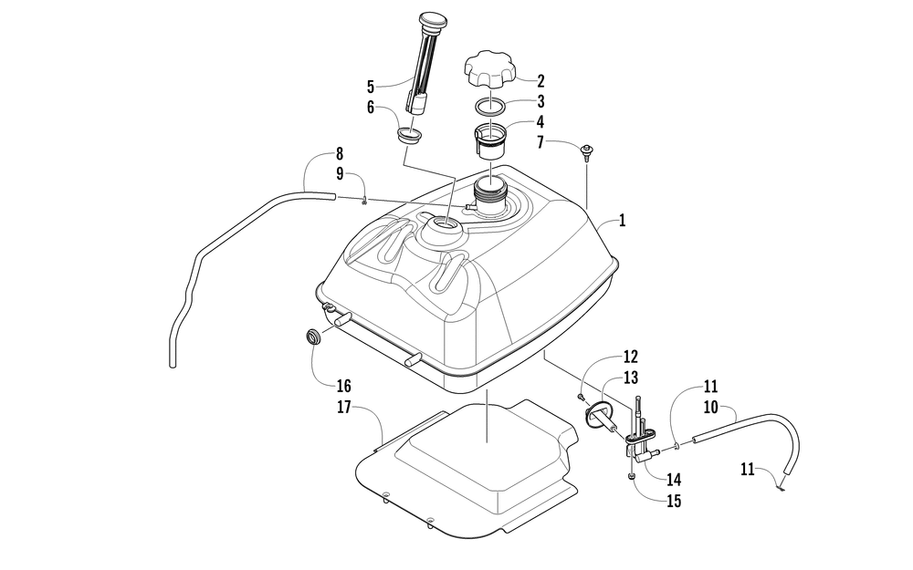 Gas tank assembly